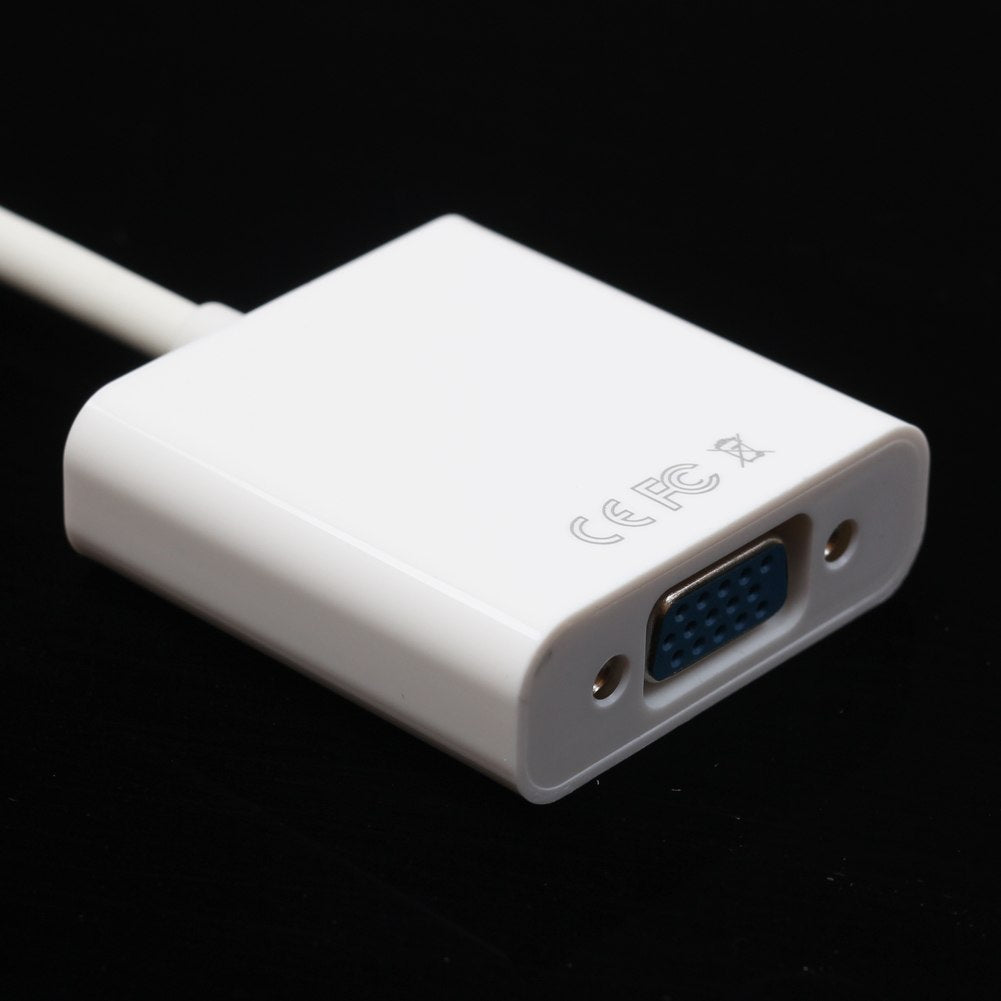 White New Display Port DP Male to HDMI DVI VGA RGB Female Adaptor Adapter Converter Connector HD 1080p For PC Laptop - ebowsos