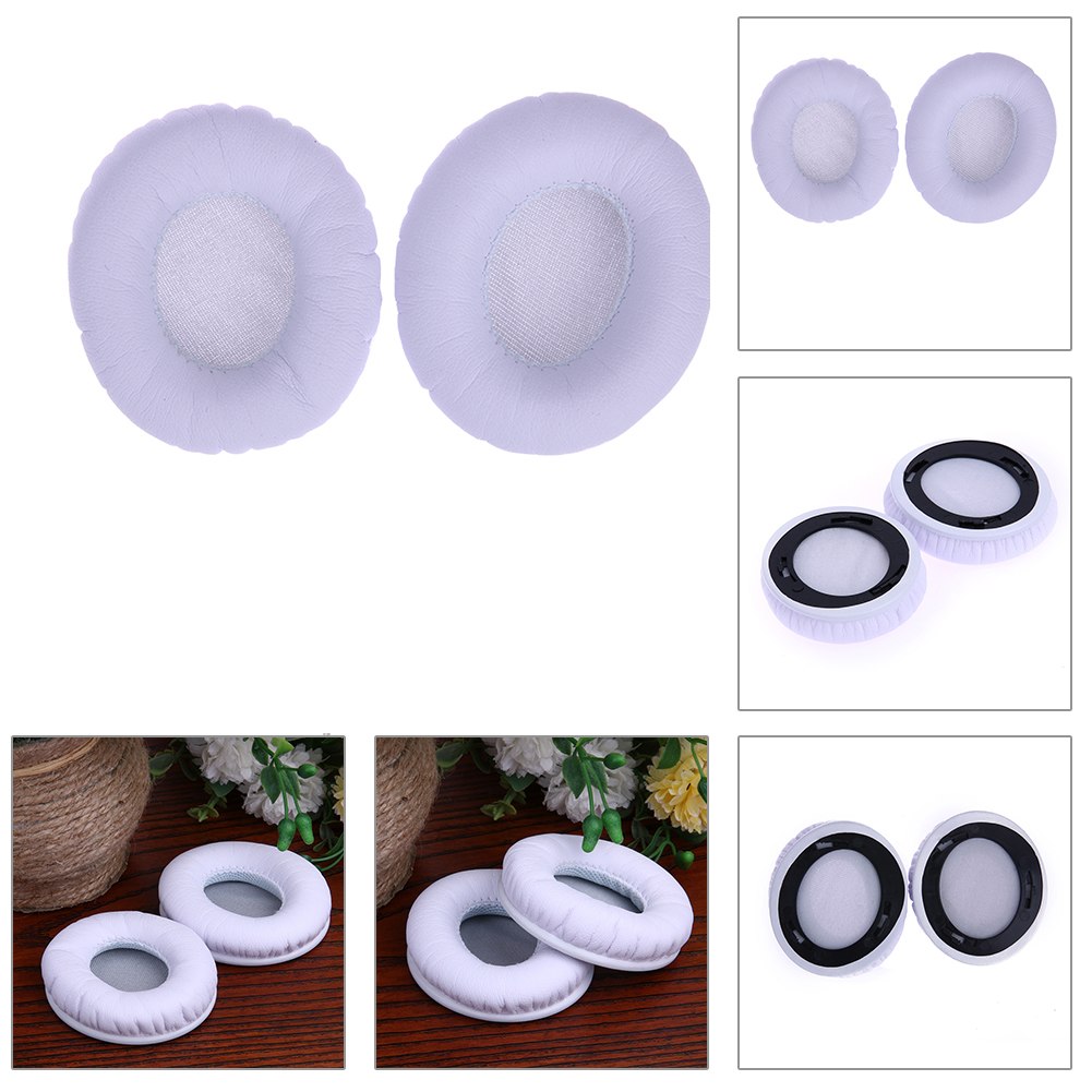 White Replacement Earpad cushions For Monster Beats By Dr Dre Solo & Solo HD Headphone Big Earphone Accessories - ebowsos