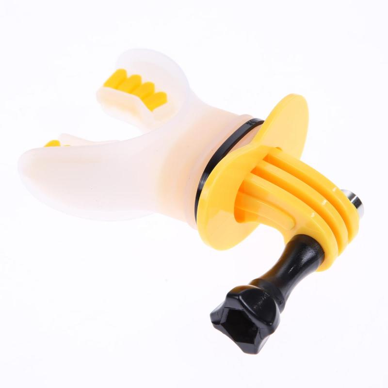 White Skating Shoot Dummy Bite Mouth Grill Mount For Gopro Camera Hero 3/3 Accessories L3EF - ebowsos