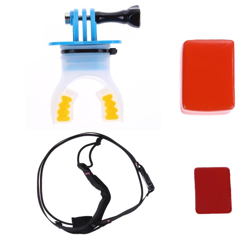 White Skating Shoot Dummy Bite Mouth Grill Mount For Gopro Camera Hero 3/3 Accessories L3EF - ebowsos