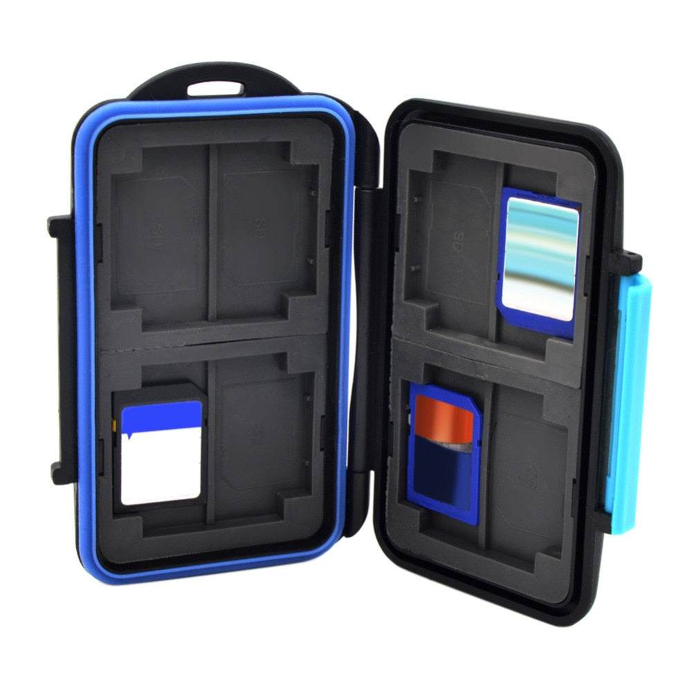 Wholesale Memory Card Case Holder for 8 x SDHC MC-SD8 SD Card Case Waterproof Anti-shock Memory Stick Storage Case High Quality - ebowsos