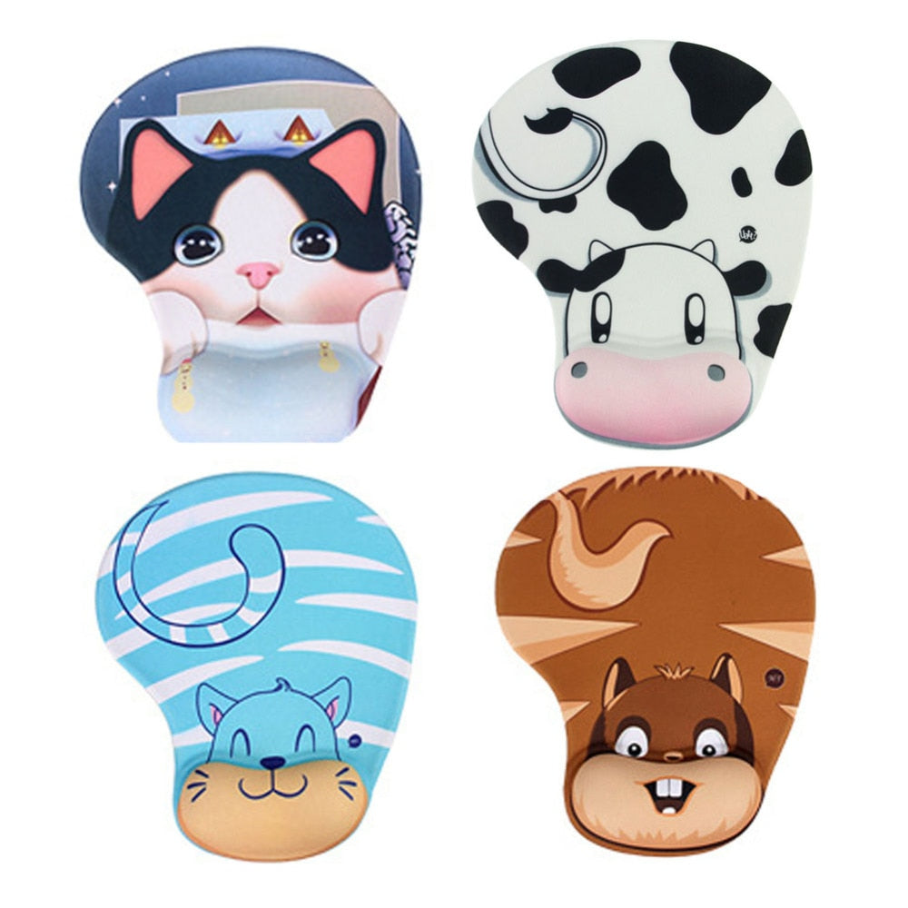 Wholesale! Practical Lovely Animal Skid Resistance Memory Foam Comfort Wrist Rest Support Mouse Pad Mice Pad Gaming Mousepad New - ebowsos