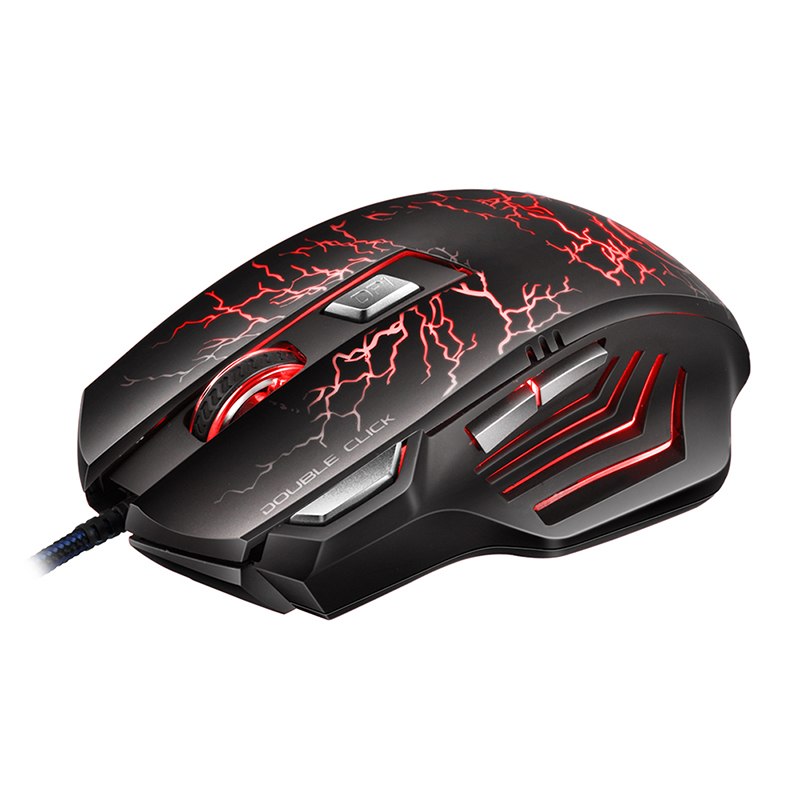 Wired Mouse 3200DPI 6 Buttons Optical Wired Gaming Mouse 4 Colors LED Mouse Laptop PC Computer Mice For Pro Gamer for LOL - ebowsos