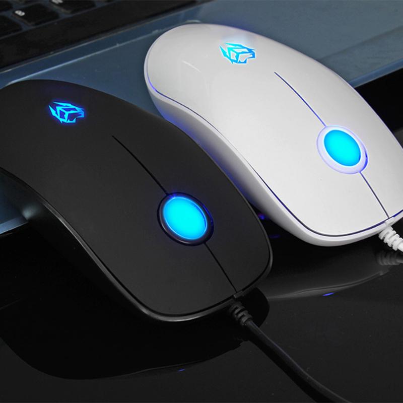 Wired Mouse Mice Ergonomic Silent USB Port Wired Round Scroll Wheel Home Office Mouse for Macbook Chromebook - ebowsos