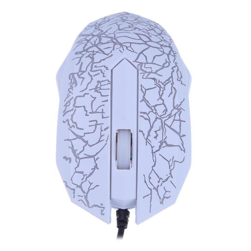 Wired USB Port 3 Keys 2400DPI Optical Gaming Mouse with RGB Backlight for PC Laptop Computer Promotion Home Office Gamer Mice - ebowsos