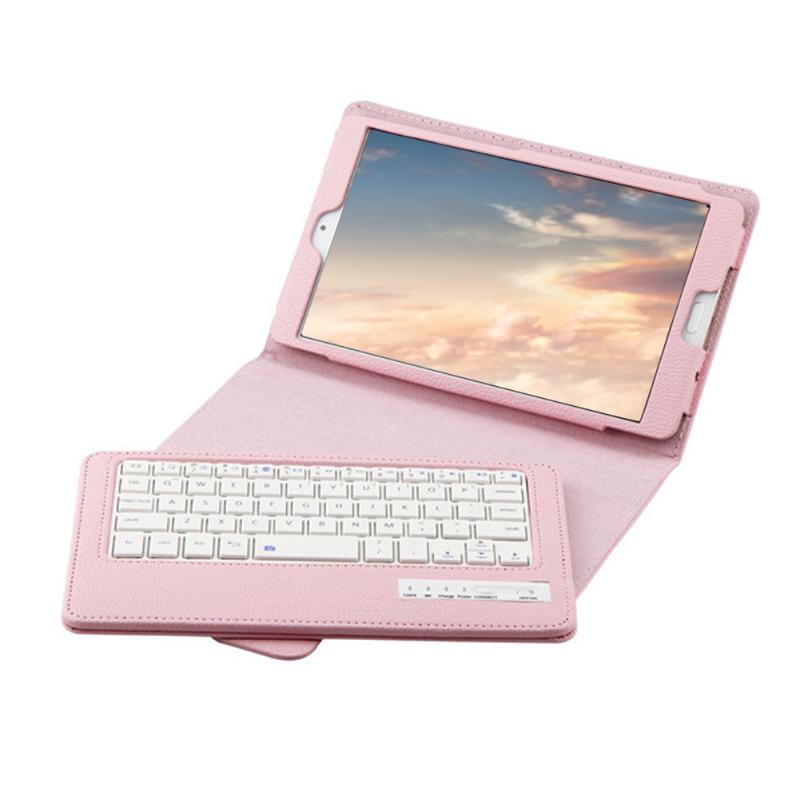 Wireless Bluetooth Magnetic Removable Keyboard Folio PU Leather Case Cover Stand for MediaPad M3 8.4" for Huawei Tablet PC - ebowsos