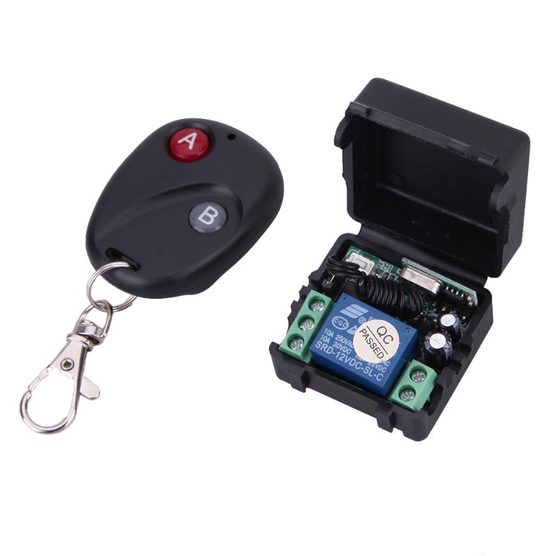Wireless Remote Control Switch DC12V 10A 433MHz Transmitter Receiver Widely use in house/mall electromobile/cars/motorcycle - ebowsos