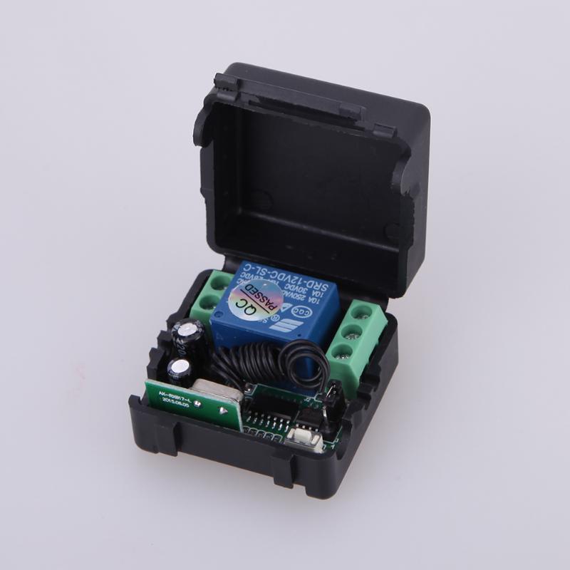 Wireless Remote Control Switch DC12V 10A 433MHz Transmitter Receiver Widely use in house/mall electromobile/cars/motorcycle - ebowsos