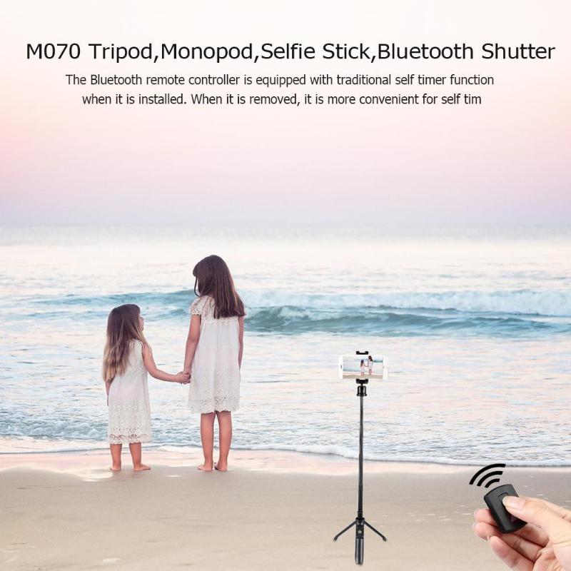 Wireless Selfie Stick Tripod Bluetooth Selfie Stick Mini Extendable Monopod Universal Remote Control Shutter Release for iphone - ebowsos