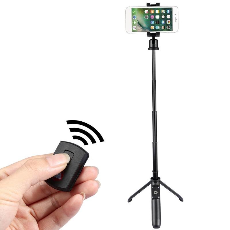 Wireless Selfie Stick Tripod Bluetooth Selfie Stick Mini Extendable Monopod Universal Remote Control Shutter Release for iphone - ebowsos