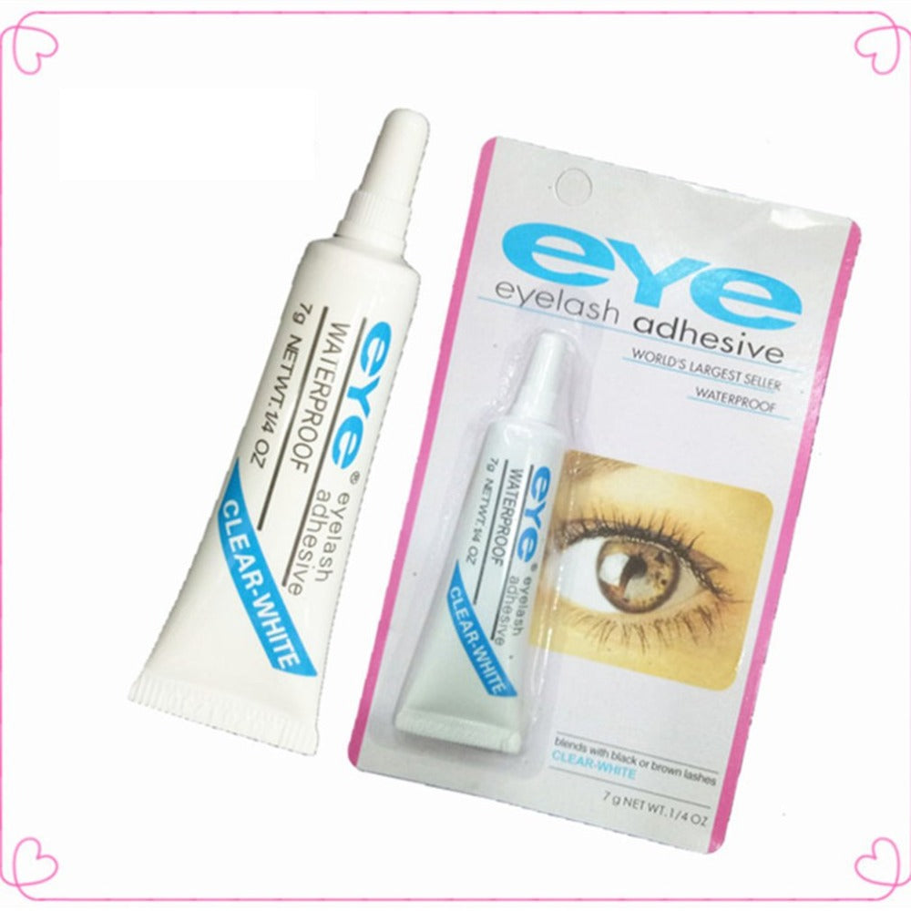 Women Beauty Waterproof False Lashes Eyelashes Makeup Adhesive Eye Lash Glue Brush-on Lash Adhersive Eyelash Glue - ebowsos