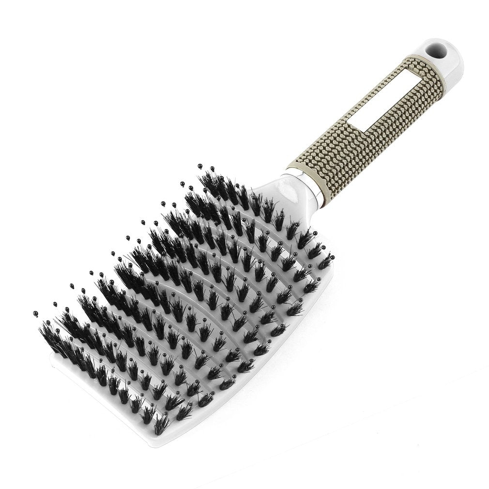 Women Hair Scalp Massage Comb Bristle & Nylon Hairbrush Wet Curly Detangle Hair Brush for Salon Hairdressing Styling Tools - ebowsos