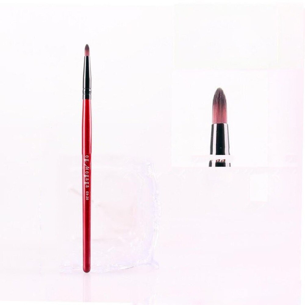 Women Makeup Brush Portable Round Head Lip Brush Wood Handle Fashion Cosmetic Lipstick Brush Makeup Tool - ebowsos