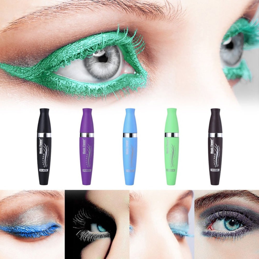 Women Mascara Waterproof Curling Lengthening Makeup Eye Lashes Mascara Fashion Color Fast Dry Eyelashes Cosmetic Tools - ebowsos