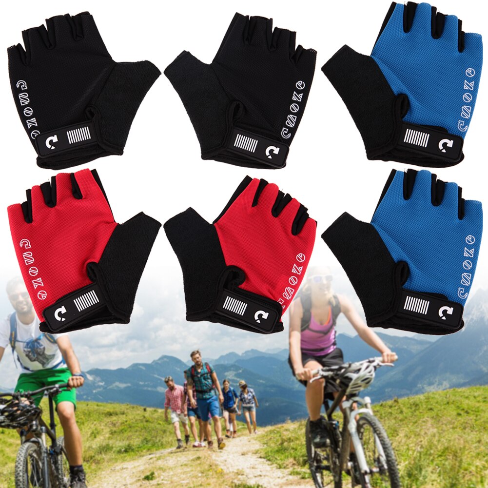 Women Men Gloves Bike Unisex Breathing Padded Anti Skid Half Finger Bicycle Gloves for MTB Road Bikes Cycling Equipment-ebowsos