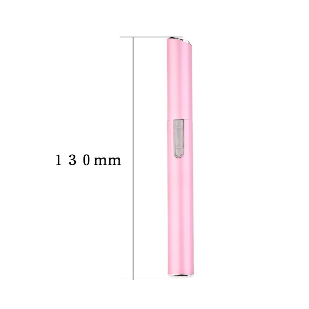 Women's Plastic Pink Electric Eyebrow Trimmer Lady Eyebrow Shaver Legs Eyebrow Shaper Trimmer Mini Hair Remover Makeup Tool - ebowsos
