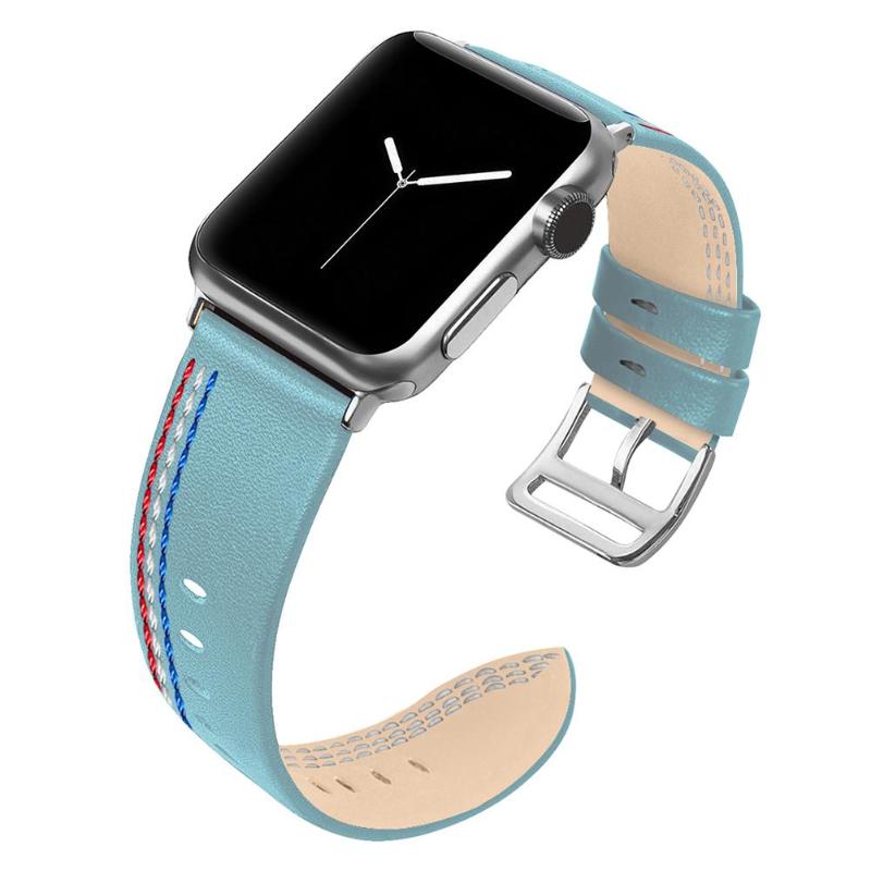 Wrist Strap Replacement for Apple Watch iWatch Series 1 2 3 Leather Loop Adjustable 38mm Watch Band Bracelet  High Quality - ebowsos