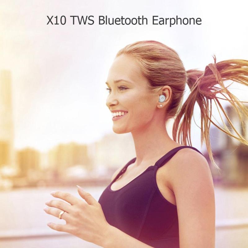 X10 TWS Mini Bluetooth Touch Control Earphone Stereo In-ear Headset IPX7 Waterproof Wireless Earbuds with Charging Box promotion - ebowsos
