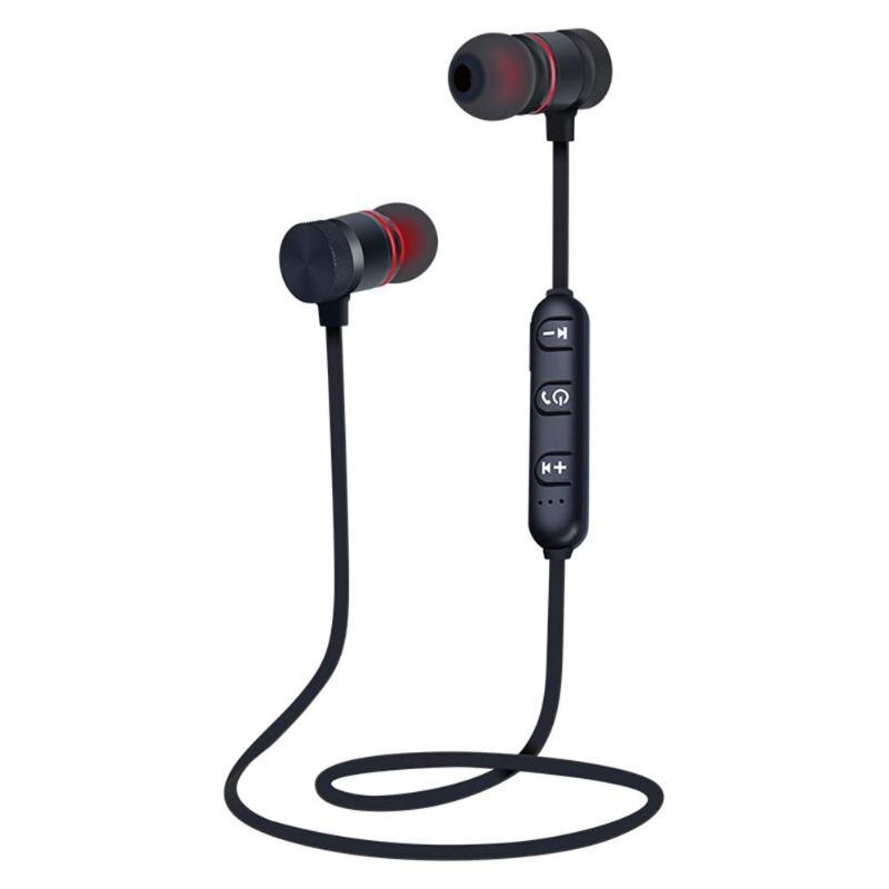 XT-6 Wireless Bluetooth Earphone Magnetic Stereo In-Ear Earbuds Neck Around Waterproof Headset for IOS Android Phone Promotion - ebowsos