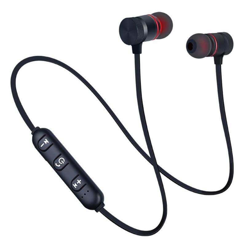 XT-6 Wireless Bluetooth Earphone Magnetic Stereo In-Ear Earbuds Neck Around Waterproof Headset for IOS Android Phone Promotion - ebowsos