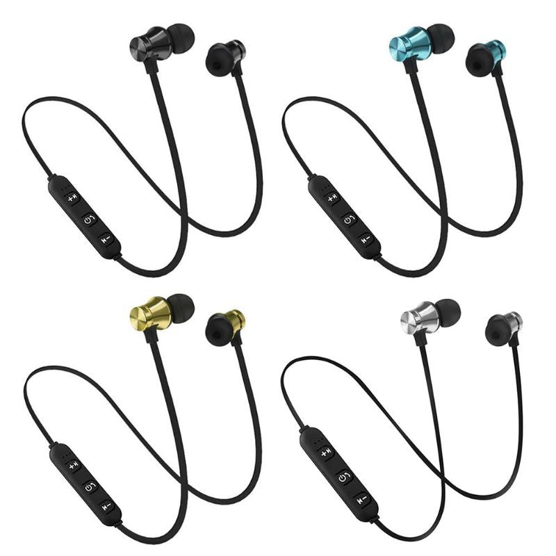 XT11 Bluetooth 4.2 Stereo Earphone Headset Wireless Magnetic In-Ear Earbuds Neck Hanging Sport Headphone for IOS Android New - ebowsos