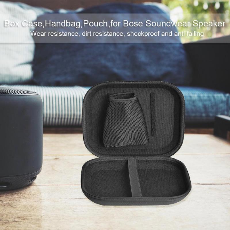 Zipper Carrying Box Cover Case Pouch Storage Handbag Organizer with Metal Buckle for Bose Soundwear Speaker High Quality Bag - ebowsos