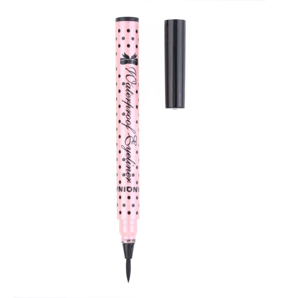 black Natural Eyeliner Waterproof Liquid Eye Liner Pencil Pen brand Make Up Beauty Comestics Wholesale - ebowsos