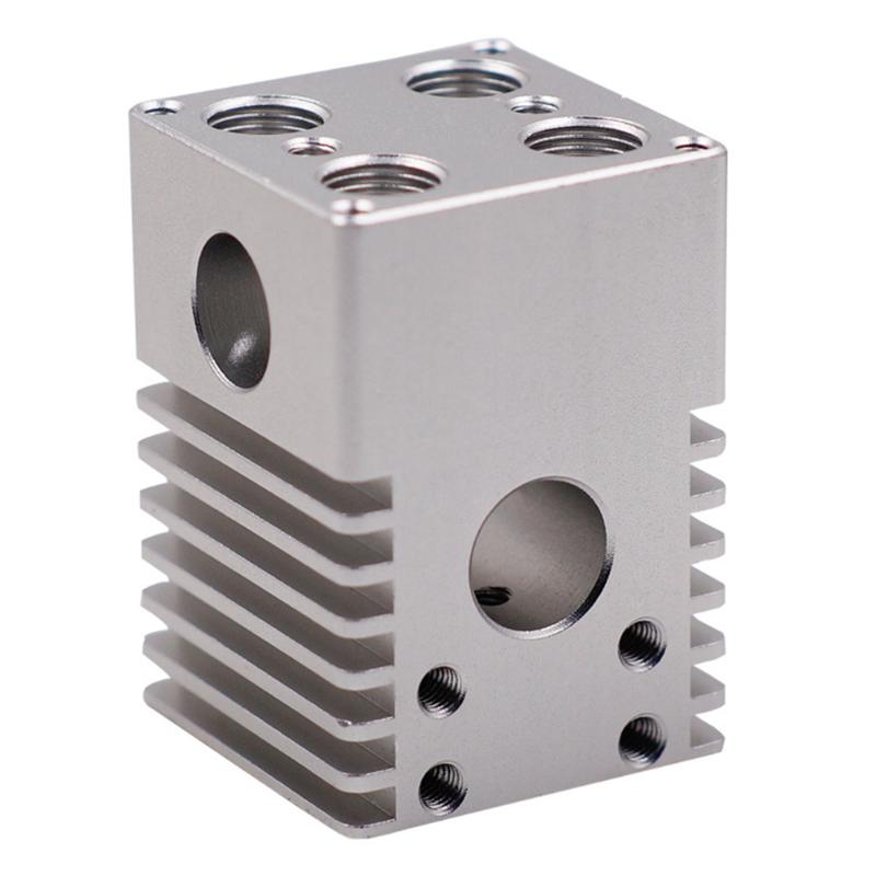 for Hotend Kit Aluminum Alloy Cross Slide Block 4 Extruder Nozzles for Ultimaker 2 3D Printer Accessory - ebowsos