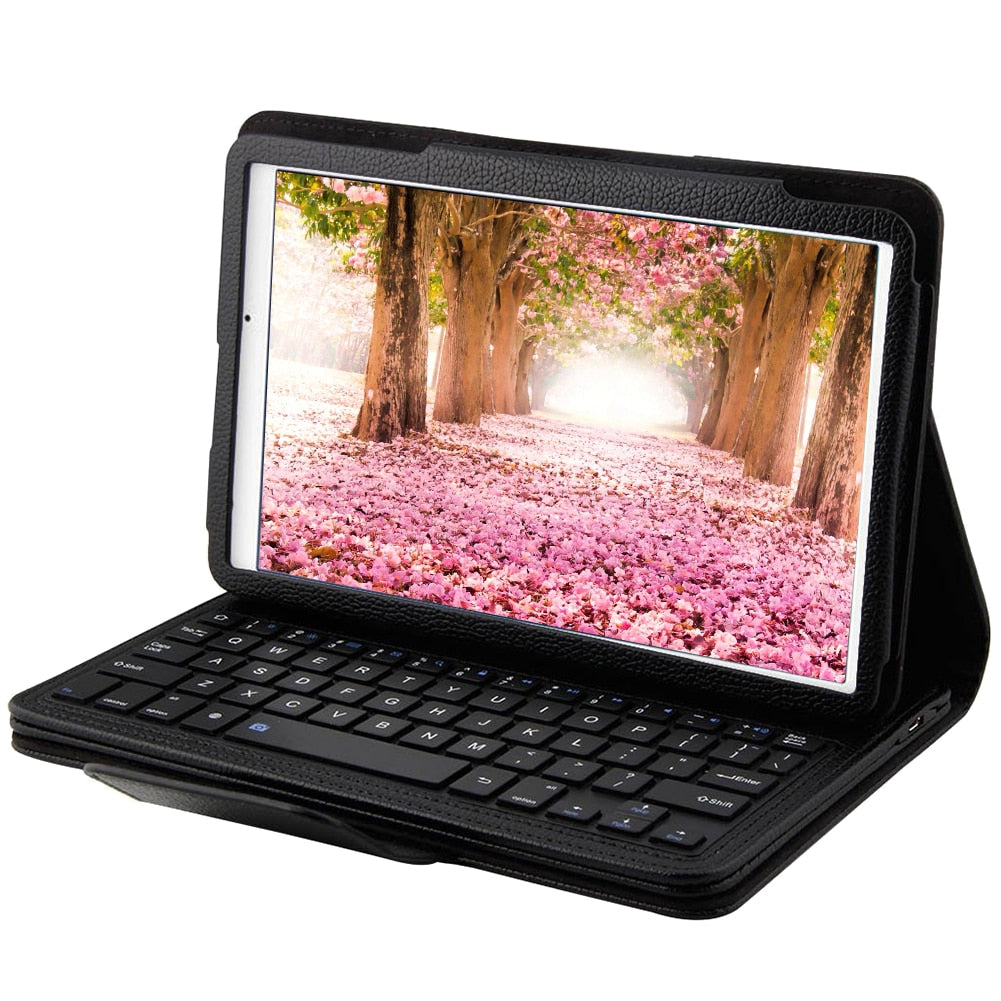for Samsung Galaxy 9.6" Folding Leather Case Bluetooth Keyboard Case Cover Protective Case with Tablet Keyboard Stand Case Cover - ebowsos