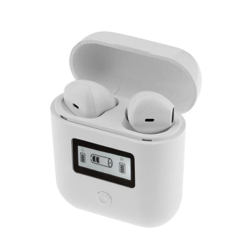 iT007 TWS Wireless Bluetooth Headphone Stereo In-Ear Earphone Earbuds with LCD Display Charging Box High Quality Earphone New - ebowsos