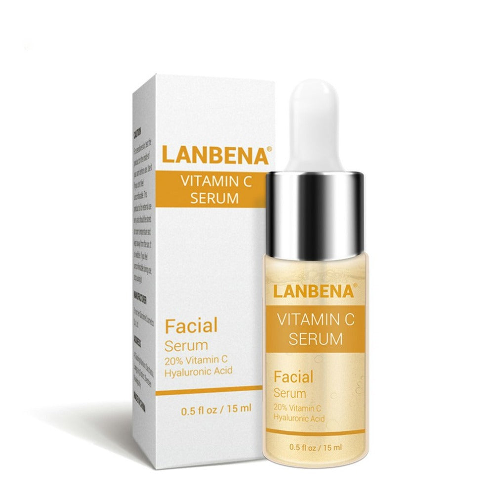 lanbena Vitamin C Serum VC Removing Dark Spots Freckle Speckle Fade Ageless Skin Care Whitening Face Anti Winkles Essence Beauty - ebowsos