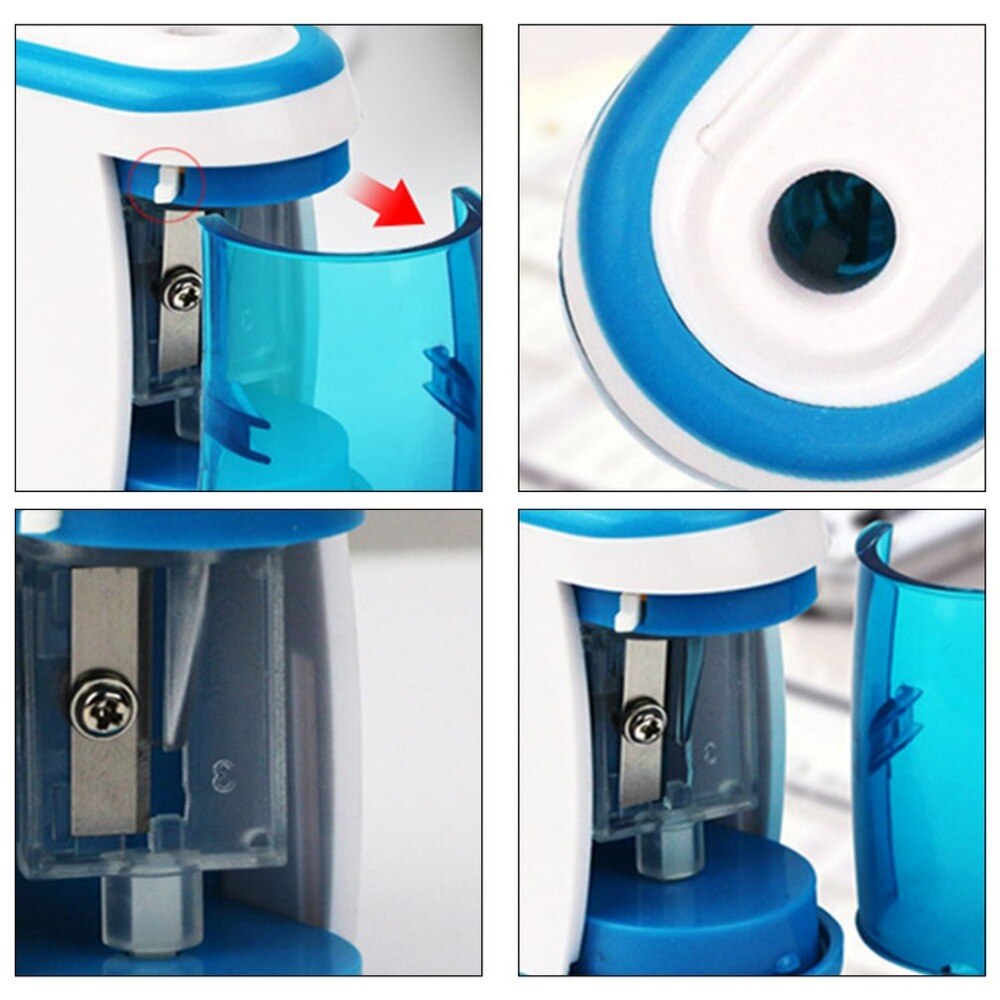 Stationery Electric Pencil Sharpener School Supplies Automatic Electric Switch Pencil Sharpener Home Office Accessories - ebowsos