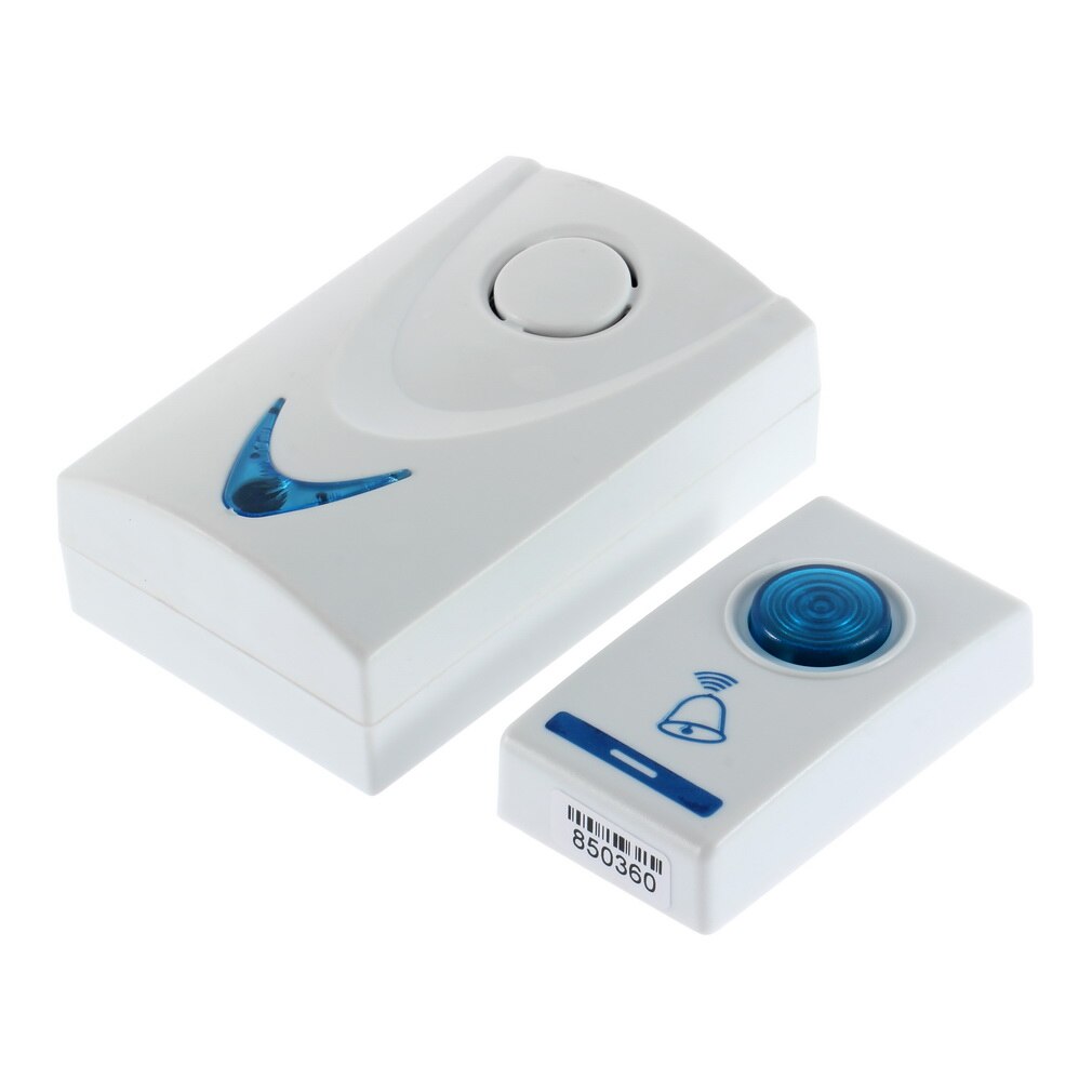 DC3V LED Door Bell Wireless Doorbell Battery Powered 32 Tune Songs 1 Remote Control 1 Wireless Doorbell Door Bell - ebowsos